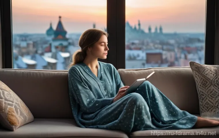 더 페어 시청률 분석 - **Prompt: "A cozy and warmly lit living room in a modern Russian apartment. A diverse group of young...